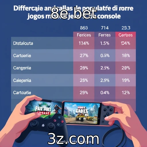 Comparativo entre jogos mobile e console em popularidade : 8e bet